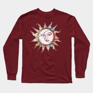 Colorful Sun and Moon Long Sleeve T-Shirt